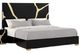 Furniture of America® Goldsberg Black/Gold Queen Panel Bed-0