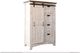 International Furniture Direct Pueblo 4-Piece Brown/White Queen Bedroom Set-3