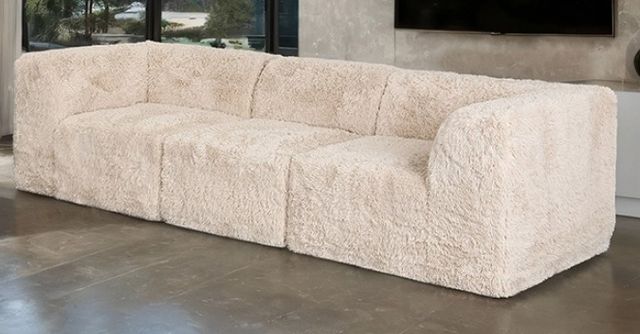 Furniture of America® Nappi Sand Sofa-1