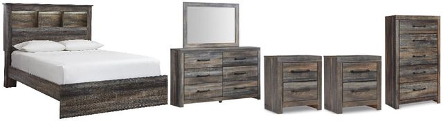 Signature Design by Ashley® Drystan 6-Piece Multi Queen Bookcase Bedroom Set-0