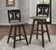 Homelegance® Amsonia Black Sand/Distressed Gray Swivel Counter Height Chair-4