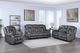 New Classic® Home Furnishings Morello Gray Manual Glider Recliner-1