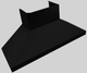 Vent-A-Hood® 66" Black Wall Mounted Range Hood-1