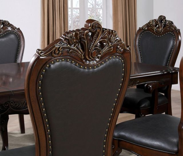 Furniture of America® Manzanita Black/Dark Cherry Side Chair-4