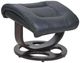 BarcaLounger® Jacque Hilton-Black Pedestal Recliner and Ottoman-3