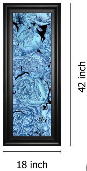 Classy Living Melissa Wang Blue Peonies Il Wall Art-2