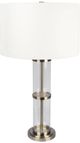 Northfield Living Echo Brushed Nickel/Clear Table Lamp-0