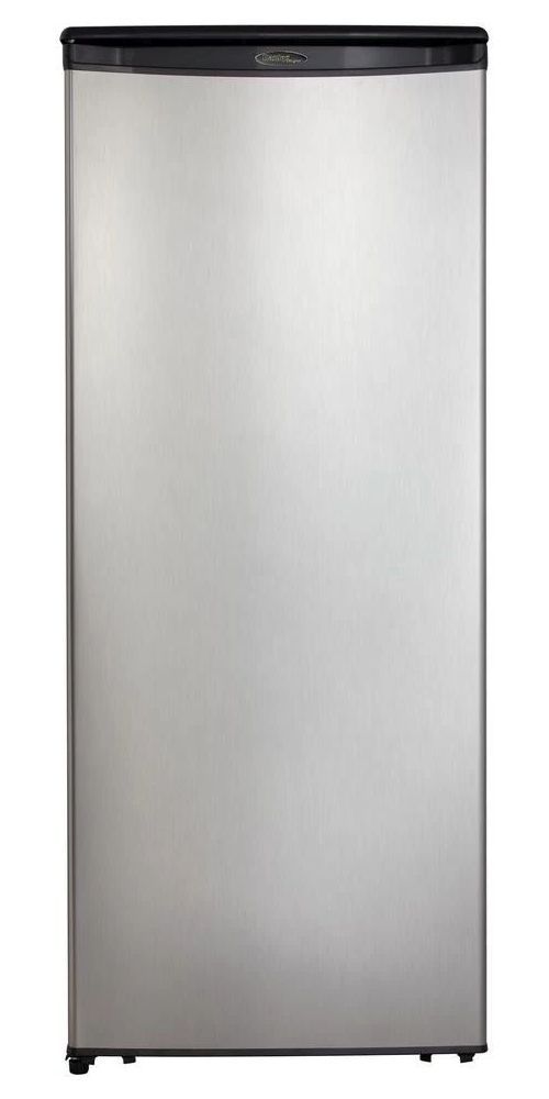 Danby® Designer® 11.0 Cu. Ft. Black with Stainless Steel Counter Depth Freezerless Refrigerator-0