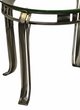 Forge Design Sevane Glass Top End Table with Metal Legs -1