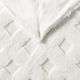 Olliix by Madison Park Claire Luxury Basketweave Ivory Faux Fur Throw-2