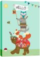 Classy Living Boho Woodland Stacked Animal Parade Wall Art-2