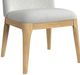 Elements International Rosalie Gray/Natural Dining Side Chair-2