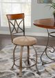 Powell® Hamilton Bronze/Matte Pewter Swivel Counter Stool-1