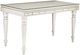 Michael Amini® Glimmering Heights Glass Top Writing Desk with Ivory Base-0