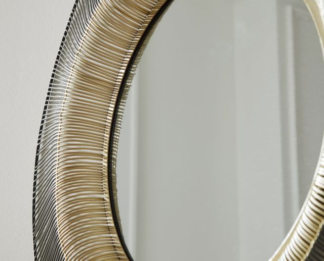 Signature Design by Ashley® Dallmen Black/Gold Accent Mirror-3