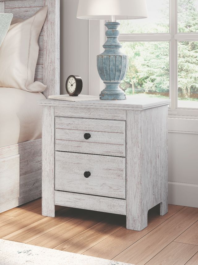 Signature Design by Ashley® Makidern Whitewash Nightstand-4