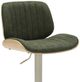 Armen Living Brock 3-Piece Ivory/Oak/Vintage Green Barstool Set-5