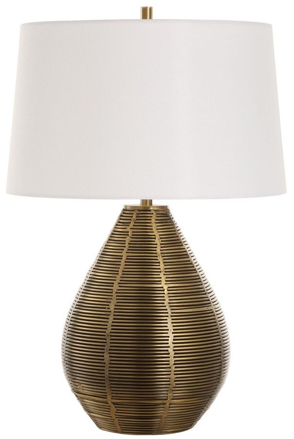Uttermost® Knowles Brushed Brass Table Lamp-0