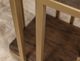 International Furniture Direct Onix Cocoa Brown Chairside Table with Gold Frame-4