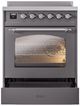 Ilve® Nostalgie II Series 30" Matte Graphite Pro Style Induction Range-2