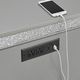 Elements International Avril Silver Chairside Table-5