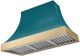 AGA Cascade 48" Salcombe Blue Wall Mounted Range Hood  with Brushed Brass Trim-0