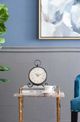 A & B Home Elias Black/White Medium Table Clock-3