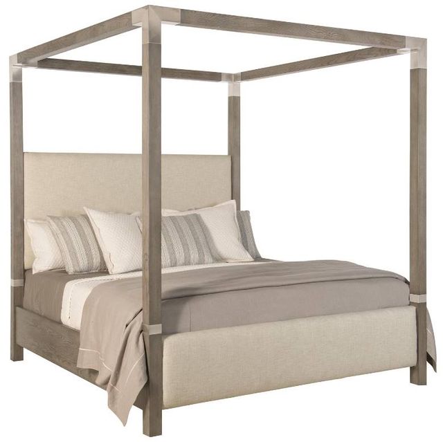 Bernhardt Palma Rustic Gray Canopy Bed-0