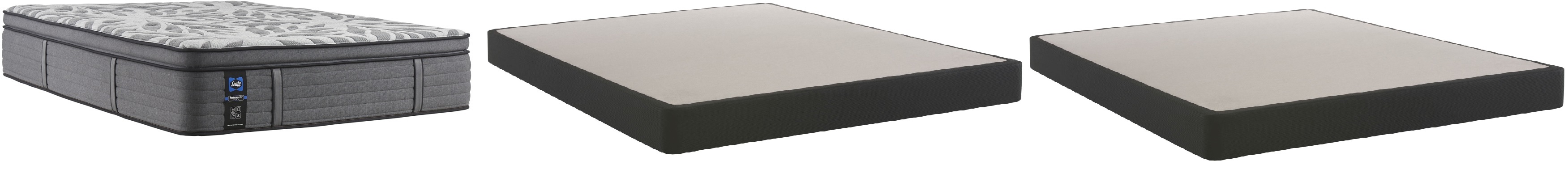 Sealy® Determination II Innerspring Euro Pillow Top Medium California King Mattress and Foundation Set