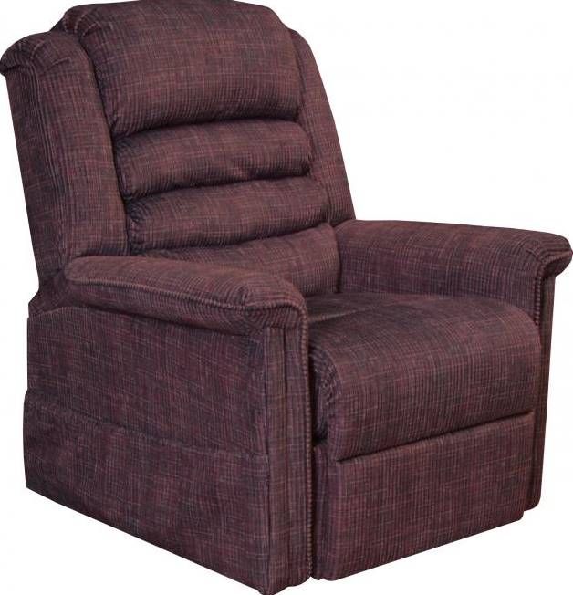 Catnapper® Soother Wine Power Lift Full Lay Out Chaise Recliner with Heat and Massage-0
