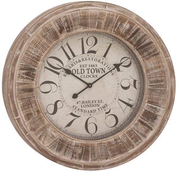 Deco Marche Brown Round Wall Clock-0