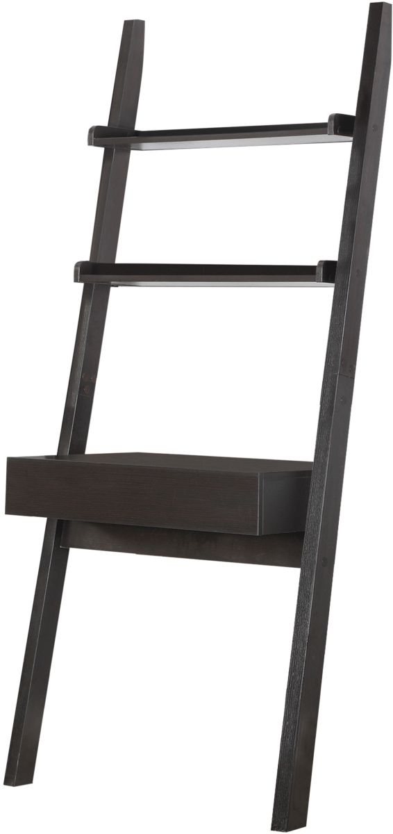 Coaster Colella Cappuccino 2 Shelf Writing Ladder Desk Jarons Furniture Outlet Bordentown and Lumberton NJ