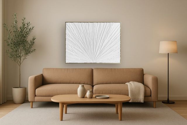 Classy Living Timeless Luminous Burst Textured Wall Art-1