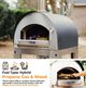 Fontana Forni Napoli 31" Gray Pizza Oven -2