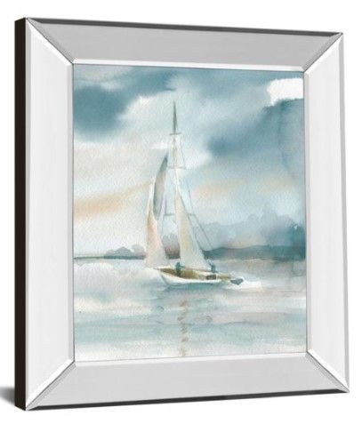 Classy Art Subtle Mist I by Carol Robinson Mirror Framed Wall Art-1