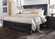 aspenhome® Oxford Rubbed Black California King Panel Storage Bed-1