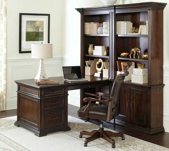 aspenhome® Grand Classic Tobacco Peninsula Desk-2