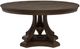 Coaster® Ridgewell Dark Oak Pedestal Dining Table-3