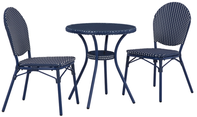 Signature Design by Ashley® Odyssey 3-Piece Blue Outdoor Table Set-0