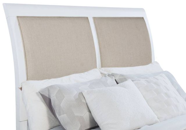 Coaster® Bexhill White Queen Upholstered Panel Bed-1