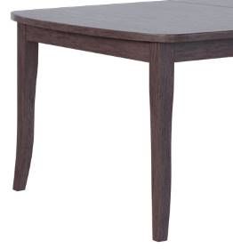 Country View Woodworking Customizable Bedford Red Oak Top 42" Dining Table with Brown Maple Base-1
