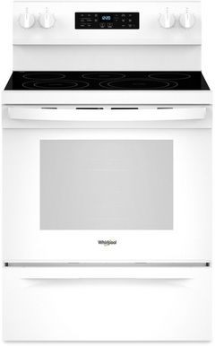 Whirlpool® 30" White Freestanding Electric Range 