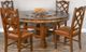 Sunny Designs™ Santa Fe Dark Chocolate Round Table with Lazy Susan-1