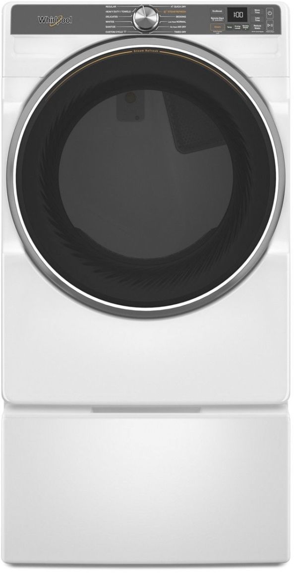 Whirlpool® 7.4 Cu. Ft. White Front Load Gas Dryer-2
