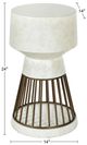 Stylecraft Norman Wyatt Home Cement White Pedestal Table -2