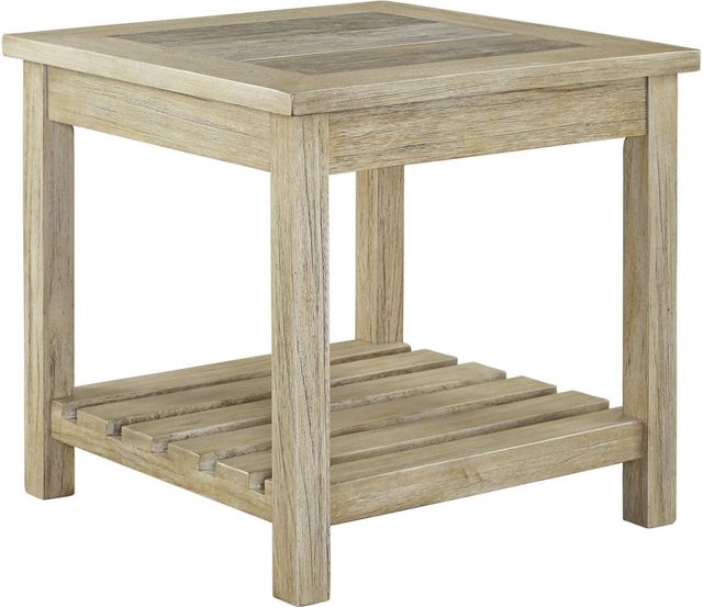 Signature Design by Ashley® Veldar Whitewash End Table-0