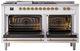 Ilve® Nostalgie II Series 60" Custom RAL Color Pro Style Dual Fuel Range-1