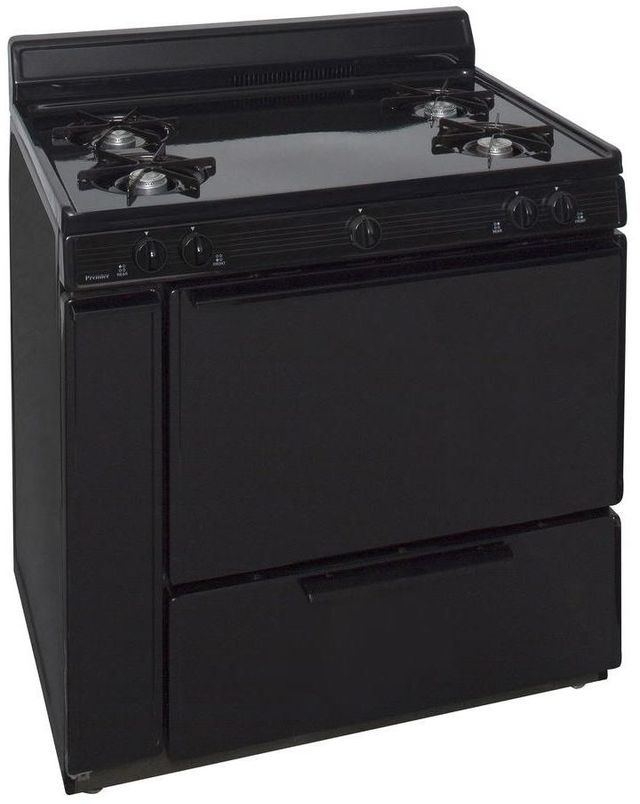 Premier 36" Black Pro Style Gas Range-2