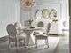 Universal Explore Home™ Love. Joy. Bliss. Miranda Kerr Home Alabaster/Diamond Velvet Pearl Oval Side Chair-2