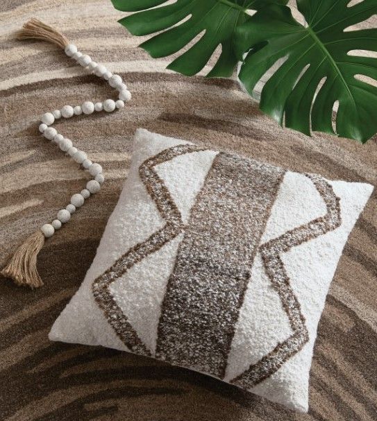 Signature Design by Ashley® Brettwood Brown/Ivory Throw Pillow-3